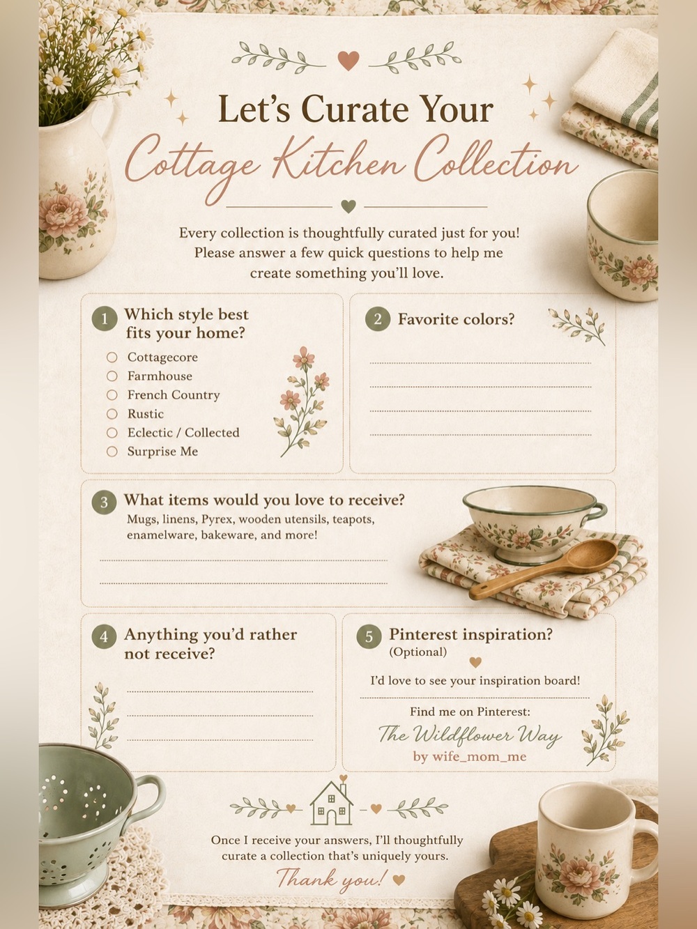 🧺The Homestead Box🧺Cottage Kitchen Collection (8-12 Pieces) - Picture 16 of 16